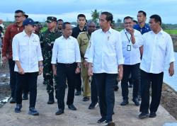 Panglima TNI Dampingi Presiden RI Tinjau Hanpangan Nasional di Merauke, Papua Selatan