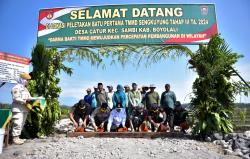 Jalan di Desa Catur, Sambi Mendapat Sasaran Betonisasi dari Program TMMD