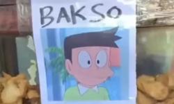 VIRAL : Suneo Jual Bakso, Penjual Mirip Karakter di Kartun Doraemon