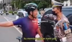 Viral Pesepeda Ribut dengan Polantas gegara Dilarang Bersepeda di Jalan Raya setelah Pukul 6 Pagi