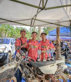 Roni Agustiawan Juara Umum Pemula Lokal Grastrack HUT Bhayangkara ke-78 Polres Way Kanan
