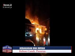 VJ: Dua Rumah di Kabupaten Pasuruan Terbakar Hebat, Kerugian Ditafsir Ratusan Juta Rupiah