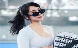 Potret Anya Geraldine Keringatan saat Main Tenis, Cantik, Sporty dan Segar!