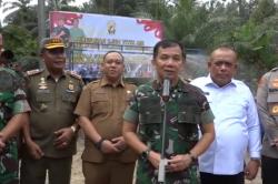 Pangdam Bukit Barisan Ikuti Video Conference Peresmian 2.664 Rumah Pompa di NTT