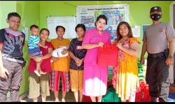 Ketua Bhayangkari Polresta Kupang Kota Berbagi Kasih dengan Pasien Rumah Singgah YBKM