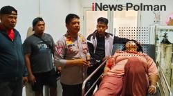 Personil Unit Lantas Polsek Wonomulyo Mendatangi TKP Kecelakaan Lalu Lintas di Wilayahnya