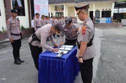 Wakapolres Aceh Tengah di Ganti, Kapolres Pimpin Serah Terima Jabatan