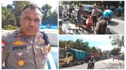 Antrian Kendaraan Isi BBM di SPBU Meluber ke Badan Jalan, Polres Sumba Timur Lakukan Penertiban