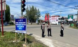 Korlantas Mabes Polri Melakukan Penilaian Intensif Terhadap Kawasan Tertib Lalu Lintas di Pidie Jaya