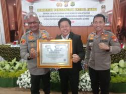 Ngariung Iman Ngariung Aman, Kapolres Serang Terima Penghargaan Presisi Award dari LEMKAPI