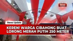 VIDEO: Warga Kampung Cibahong Buat Lorong Merah Putih Sepanjang 250 Meter