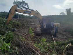 Polda Riau Tangkap 2 Perambah Suaka Margasatwa Bukit Rimbang Baling, Excavator Disita