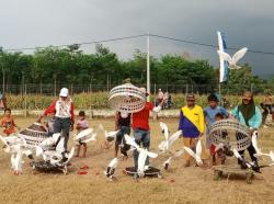 Desa Sogaan Buka Kegiatan Lomba HUT Dengan Lepas Merpati, Kenang Lepasnya Indonesia Dari Penjajah