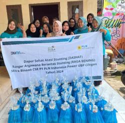 PT. PLN Indonesia Power  Berkomitmen Dalam Pengentasan Stunting di Desa Argawana Kecamatan Puloampel