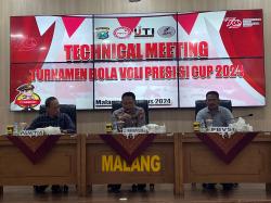 Semarakkan HUT RI ke -79 Polres Malang Bersama Jurnalis Gelar Turnamen Bola Voli
