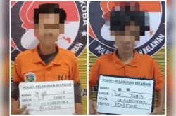 2 Pengedar Narkoba di Desa Manunggal Diamankan Polres Pelabuhan Belawan