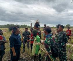 Kemhan & Kementan Sosialiasi Cetak Sawah Satu Juta Hektar di Wanam