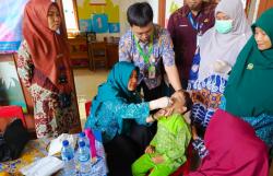 Cegah Lumpuh Layu, UPTD Puskesmas Ciwandan Lakukan Pin Polio Putaran Kedua