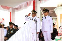 Mahyuzar Irup Upacara HUT RI ke-79 Pemkab Aceh Utara