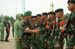 450 Prajurit TNI Yonif 115/ML Tiba di Aceh, Misi Satgas Pamtas RI-PNG Selesai