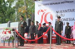 Dandim 0427 Way Kanan Hadir sebagai Inspektur Upacara dalam Upacara Penurunan Bendera