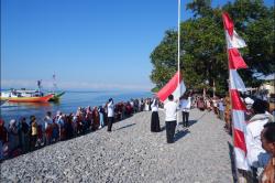 Petani dan Nelayan di NTT Melaksanakan HUT RI ke-79 di Pesisir Pantai