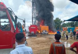 BREAKING NEWS, Sumur Minyak Milik Pertamina di Aceh Tamiang Terbakar