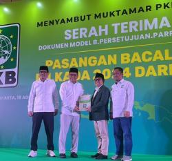 PKB Resmi Usung Pasangan Danny - Azhar di Pilgub Sulsel