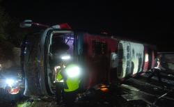 Kecelakaan Maut di Tol Cipali, Bus Tabrak Truk 2 Meninggal 10 Luka-luka