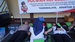 Peringatan HUT ke-76 Polwan, Polres Tasikmalaya Kota Gelar Donor Darah