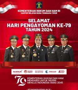 Upacara HUT Pengayoman ke 79 Tahun 2024 Kanwil Kemenkumham NTT