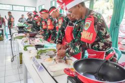 Keseruan Anggota TNI Kodim 0605 Subang Ikuti Lomba Masak di HUT RI ke-79