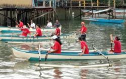 Lomba Prau Manggurebe Antar RT Rayakan HUT RI di Galala