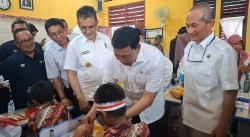 Wiranto Tinjau Uji Coba Makan Gratis di Cilegon, 1 Porsi Dianggarkan Rp 25 Ribu