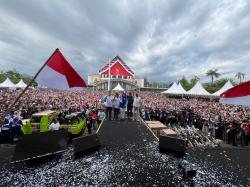 Foto: Intip Lautan Manusia di Lapangan Pancasila Saat Deklarasi Bebas Siti