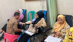 Peringati HUT Ke-11, RS Mutiara Bunda dan PMI Tulang Bawang Gelar Donor Darah