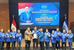 DPP Partai Demokrat Resmi Usung Bowo-Suwardi di Pilkada Sragen