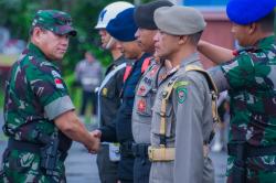 Kodam Pattimura dan Polda Maluku Gelar Simulasi Pengamanan Pilkada