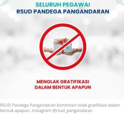 RSUD Pandega Pangandaran Komitmen Tolak Gratifikasi Dalam Bentuk Apapun