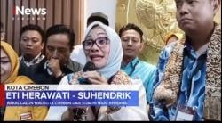 Paslon Walikota Cirebon Eti-Suhendrik Resmi Daftar ke KPUD Kota Cirebon, Usung Slogan Beres