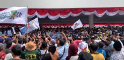 Acep-Gina Deklarasi Pasangan Bakal Calon Bupati dan Wabup Menjelang Daftar Calon ke KPU Karawang