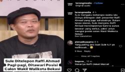 Viral, Sule Ngaku Kaget Ditelpon Raffi Ahmad Nawari jadi Calon Wawalkot Bekasi