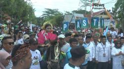 Banjir Dukungan, Ribuan Massa Antar Pasangan PASTI Daftar Ke KPU Dan Tampilkan Budaya 5 Etnis