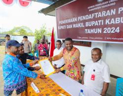 KPU Kabupaten Yahukimo Terima 3 Paslon dalam Pendaftaran Pilkada 2024