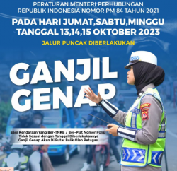 Ganjil Genap Puncak Bogor Hari Ini Minggu, 1 September 2024 Mulai Jam Berapa?