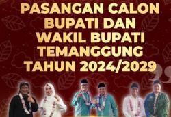 Berikut 3 Paslon Bupati dan Wakil Bupati Temanggung beserta Profil dan Partai Pendukungnya