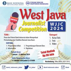 Lomba Jurnalistik Bank Indonesia Jabar kembali Digelar, Total Hadiah Puluhan Juta