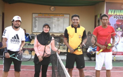 Bupati Luwu Utara Ajak Junjung Sportivitas dalam Kejuaraan Tenis Bhayangkara Polres Lutra