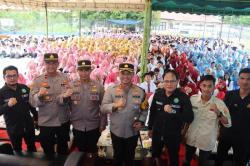 Operasi Mantap Praja,  Polres Rohul Gandeng Mahasiswa  Jaga Kondusifitas