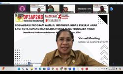 Dinas DP3AP2KB NTT Sosialisasi Program Menuju Indonesia Bebas Pekerja Anak